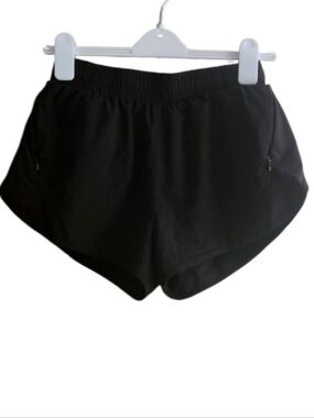 Lululemon athletica Black Hotty Hot Lined Athletic Shorts